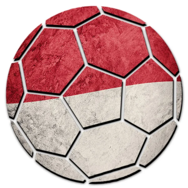 サッカー ボールのモナコ国旗モナコのサッカー ボール — ストック写真