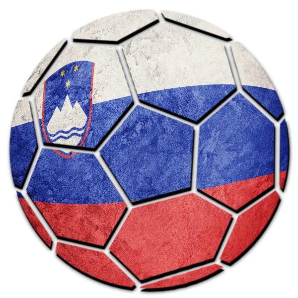Soccer ball national Slovenia flag. Slovenia football ball