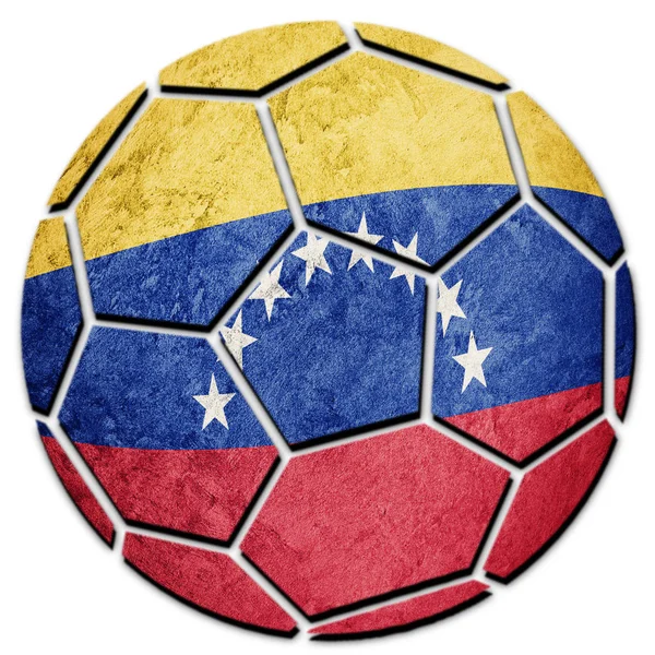 Bandera Nacional Venezuela Venezuela Balón Fútbol — Foto de Stock
