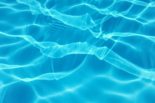 Zwembad Water Zon Reflectie Achtergrond Rimpelwater — Stockfoto