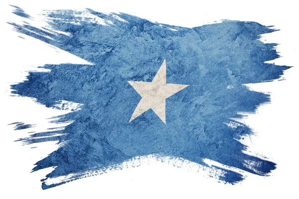 Grunge Bandera Somalia Bandera Somalia Con Textura Grunge Pincelada —  Fotos de Stock