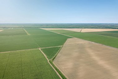 Yaz alanları anteni. Hava yeşil alanı edersiniz. Tarım alanı hava.