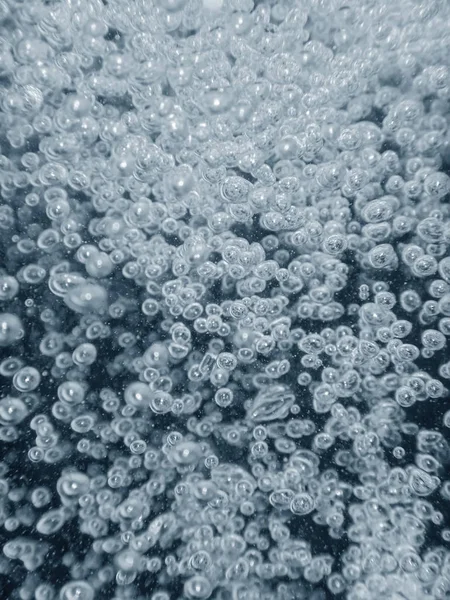 Vzduchové Bubliny Podvodní Bubliny Abstraktní Pozadí — Stock fotografie