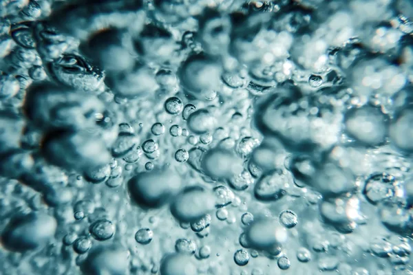 Luftbubblor Undervattensbubblor Abstrakt Bakgrund — Stockfoto