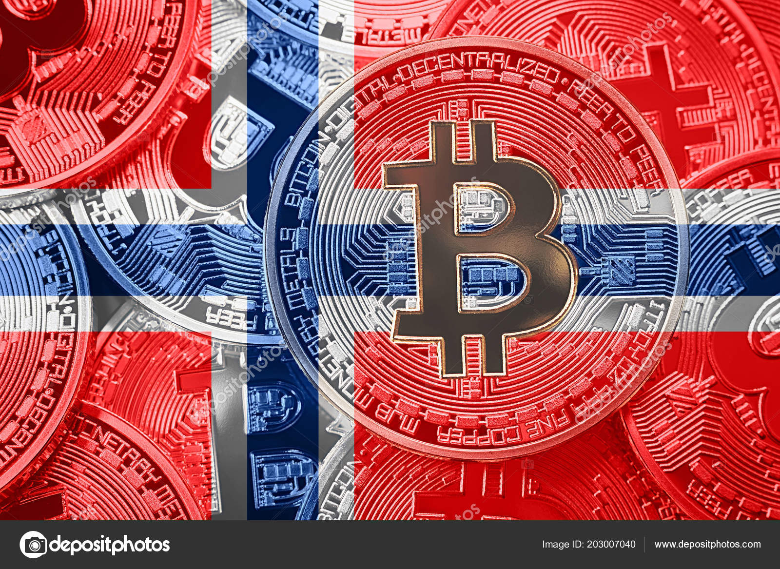 Stack Bitcoin Norge Flagga Bitcoin Kryptovalutor Koncept Btc Bakgrund —  redaktionellt stockfoto © Allexxandar #203007040