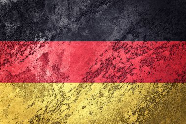 Grunge Almanya bayrağı. Doku ile Alman bayrağı.