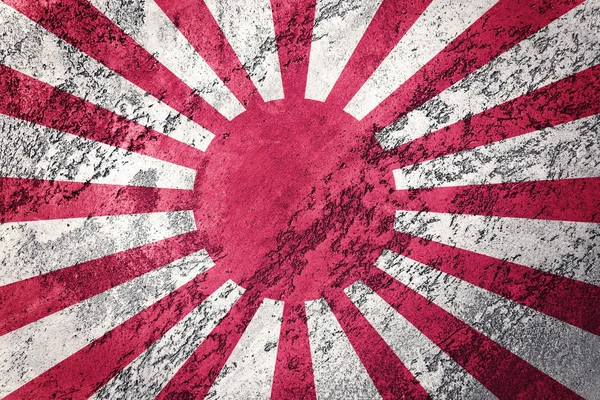 Grunge Aufgehende Sonne Japanische Flagge Japanische Flagge Mit Grunge Textur — Stockfoto