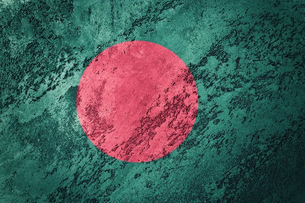 グランジ バングラデシュの国旗 グランジ テクスチャとバングラデシュの国旗 — ストック写真