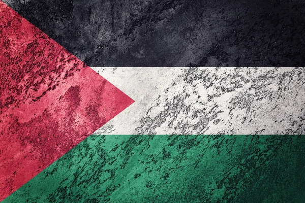 Grunge Bandiera Palestinese Palestina Bandiera Con Grunge Texture — Foto Stock