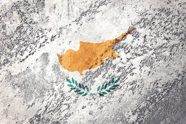 Grunge Cyprus flag. Cyprus flag with grunge texture.