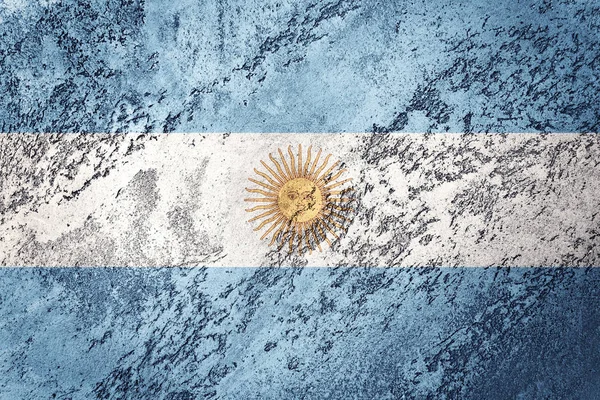 Grunge Argentina Flagga Argentina Flagga Med Grunge Konsistens — Stockfoto