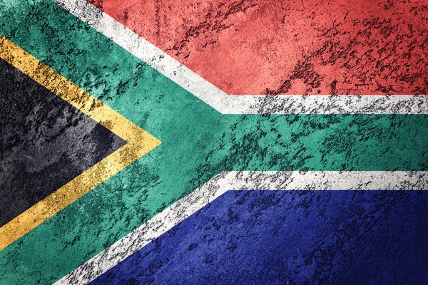 Grunge South Africa flag. South Africa flag with grunge texture.