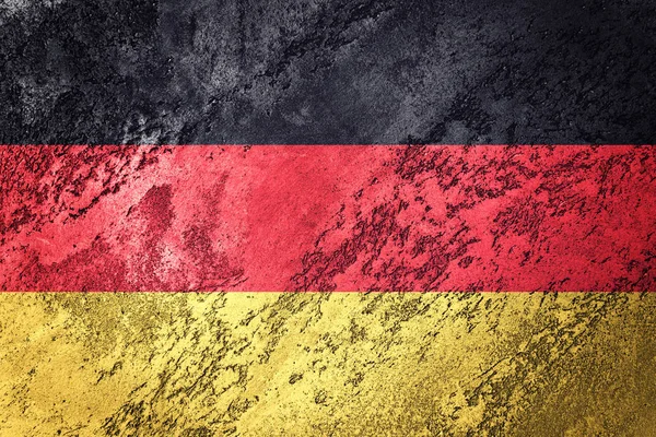 Grunge Almanya bayrağı. Doku ile Alman bayrağı.