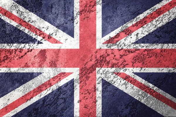 Grunge Große Britische Flagge Union Jack Flagge Mit Grunge Textur — Stockfoto