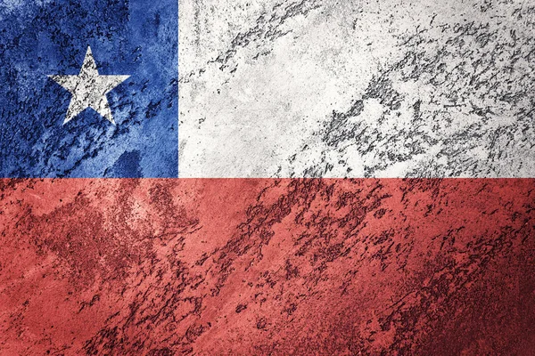 Grunge Chile Flag Chilean Flag Grunge Texture — Stock Photo, Image