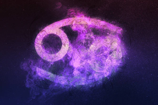 がんの星座 夜空の背景 — ストック写真