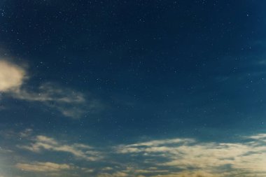 Night sky backgrounds with stars and clouds clipart