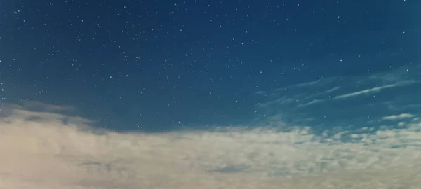 Fondos Cielo Nocturno Con Estrellas Nubes — Foto de Stock