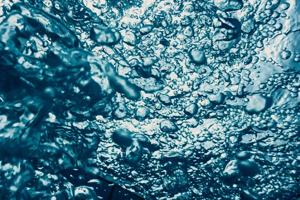 Підводні Бульбашки Сонячним Світлом Підводні Фонові Бульбашки — стокове фото
