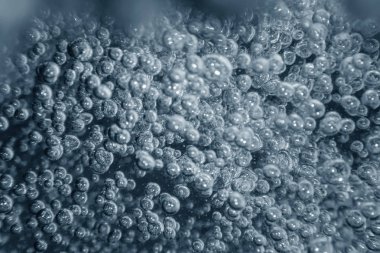 Hava kabarcıkları, su altı kabarcıkları Soyut Arkaplan.