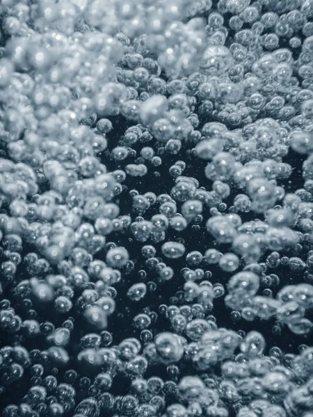 Levegőbuborékok Víz Alatti Buborékok Absztrakt Háttér — Stock Fotó
