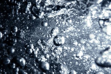 Hava Kabarcıkları, Sualtı Baloncukları Su altı Arkaplanı Özeti.