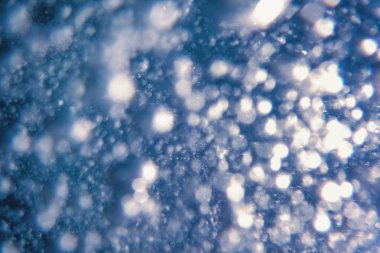 Hava Kabarcıkları, Sualtı Baloncukları Su altı Arkaplanı Özeti.