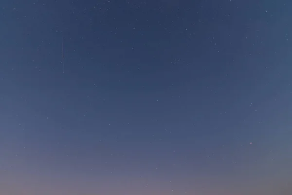 Красиві Нічне Небо Чумацький Шлях Дерев Осінь Видання — стокове фото
