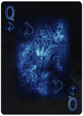 Spades iskambil arka plan kraliçesi