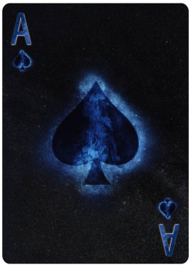 Spades iskambil arka plan ası