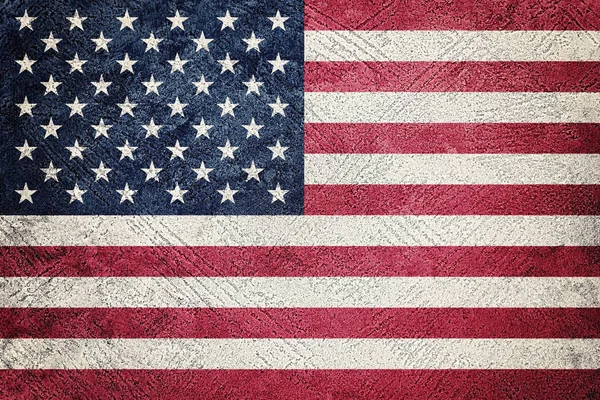 Bandera Grunge Usa Bandera Americana Con Textura Grunge — Foto de Stock