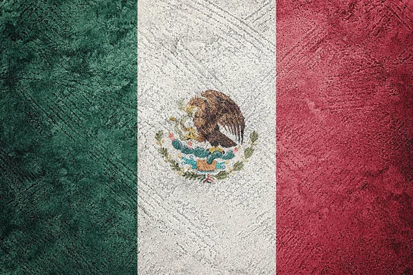 Grunge Mexico Flag Mexican Flag Grunge Texture — Stock Photo, Image