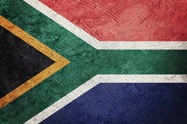 Grunge South Africa flag. South Africa flag with grunge texture.