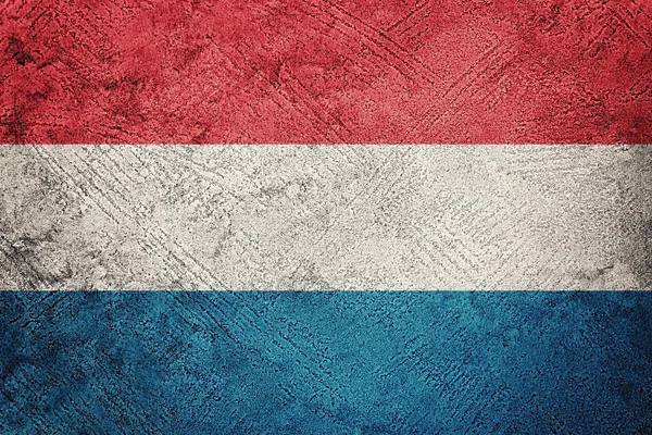 Grunge Luxemburg Vlag Luxemburg Vlag Met Grunge Textuur — Stockfoto