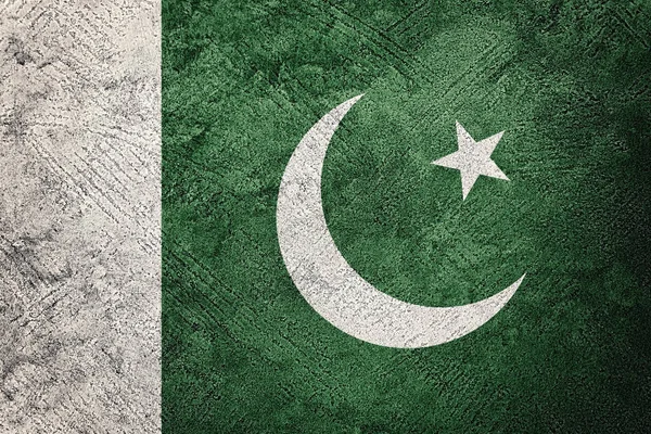 Grunge Pakistan flag. Pakistan flag with grunge texture.