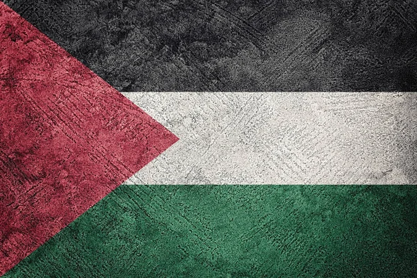Grunge Bandiera Palestinese Palestina Bandiera Con Grunge Texture — Foto Stock