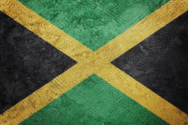 グランジ ジャマイカ旗 グランジ テクスチャとジャマイカ国旗 — ストック写真