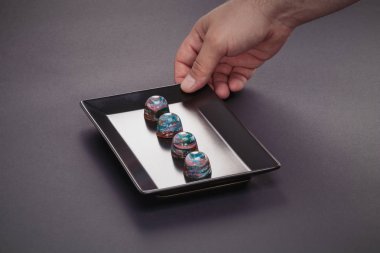 El yapımı çikolata lezzetli el yapımı çikolata yemek pişirme sanatı