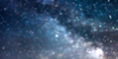 Gece gökyüzü bokeh arka plan, yıldızlı gece bokeh