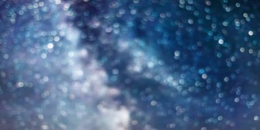 Gece gökyüzü bokeh arka plan, yıldızlı gece bokeh