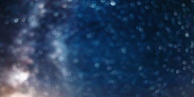 Gece gökyüzü bokeh arka plan, yıldızlı gece bokeh