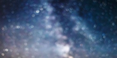Gece gökyüzü bokeh arka plan, yıldızlı gece bokeh