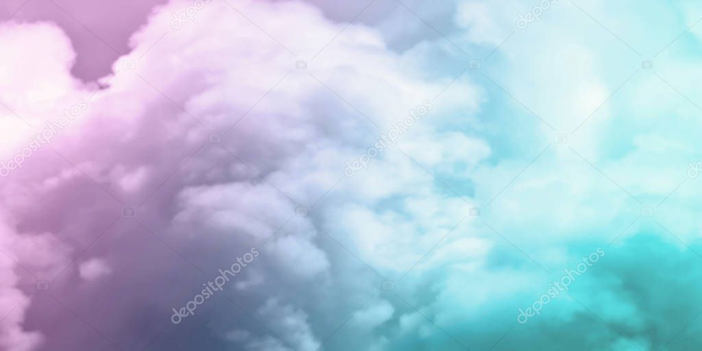 Cloud and sky pastel color abstract nature background