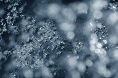 Hava kabarcıkları, su altı kabarcıkları Soyut Arkaplan.