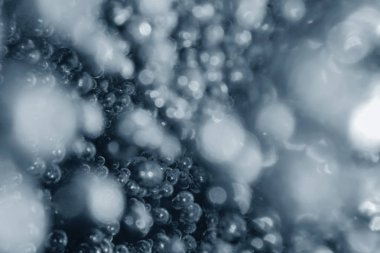 Hava kabarcıkları, su altı kabarcıkları Soyut Arkaplan.