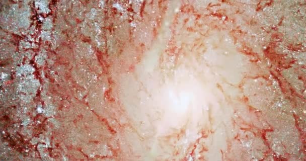 Lyckohjul Galaxen Messier 101 M101 Stjärnbilden Stora Björnen Element Inredda — Stockvideo