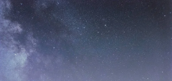 Céu Noturno Com Estrelas Brilhantes Láctea Galáxia — Fotografia de Stock