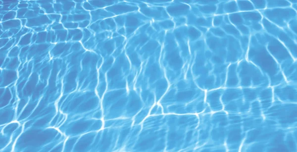 Blauwe Geripte Water Zwembad Achtergrond — Stockfoto
