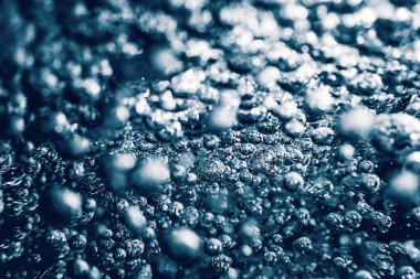 Sualtı kabarcıklar arka plan. Hava kabarcıkları içinde TZB su