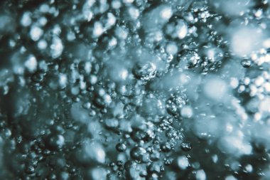 Hava kabarcıkları, su altı kabarcıkları Soyut Arkaplan.